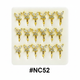 Gold Fairy Butterfly Marquise Crystal Rhinestone Nose Studs with Hook #NC52