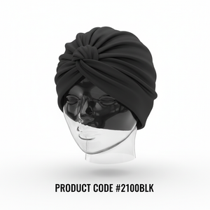 Turban Cap Black #2100BLK