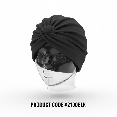 Turban Cap Black #2100BLK