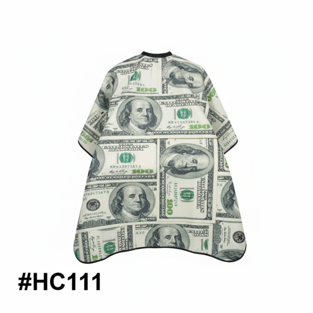 Dollar Bill print barber cape #HC111