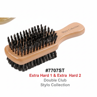 #7707ST Extra Hard 1 & Extra Hard 2 Double Club Brush - Stylo Collection