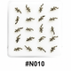 Antique Bronze Lizard Gecko Nose Pins #N010
