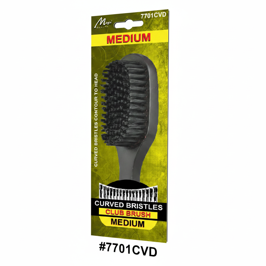 Magic Quality Curved Bristles Club Brush Medium #7701CVD
