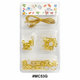Murry Collection, Gold Filigree Flower Hair Bead Kit with Thread, #MC53G