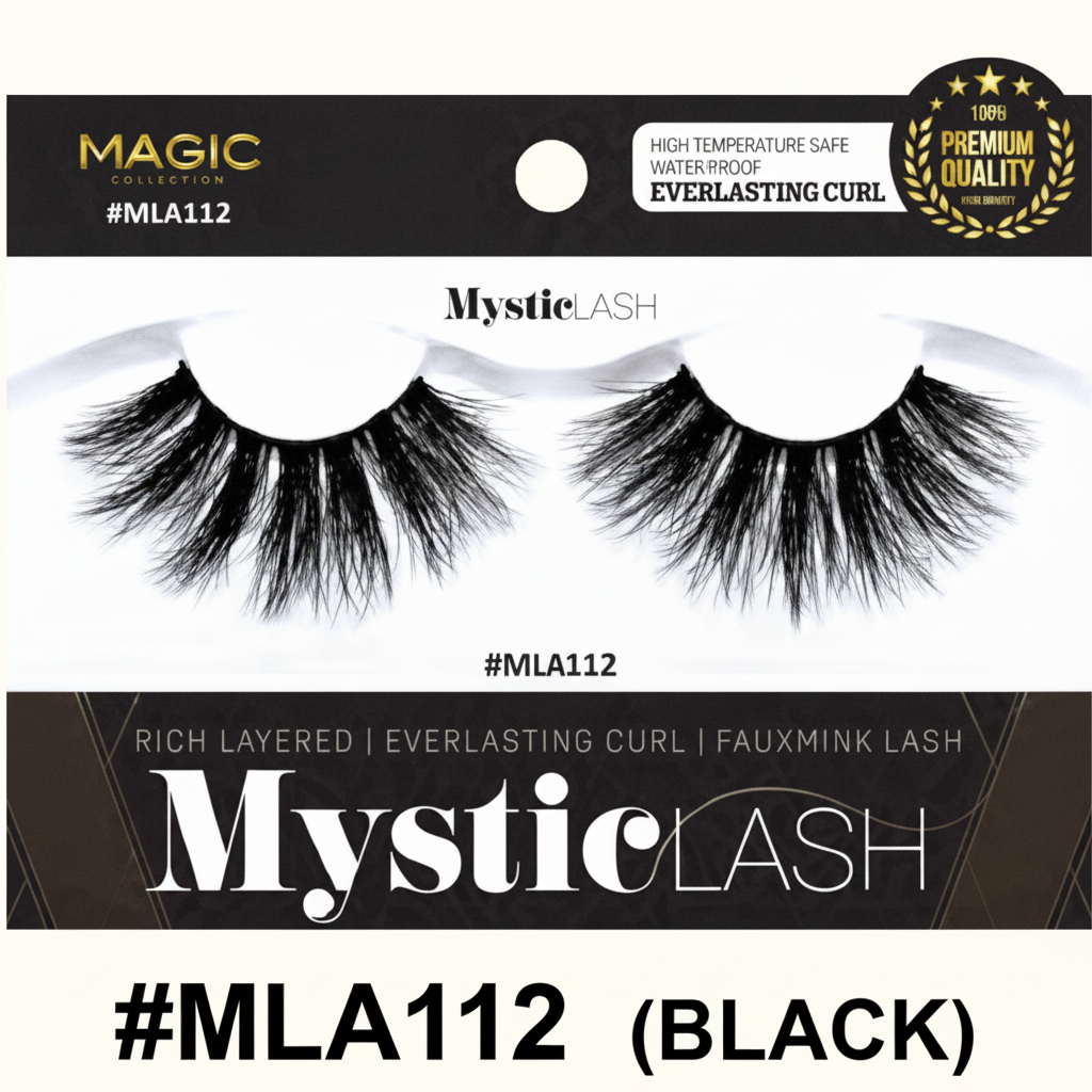 Magic Collection MysticLash #MLA112 3D Faux Mink Eyelash – Black