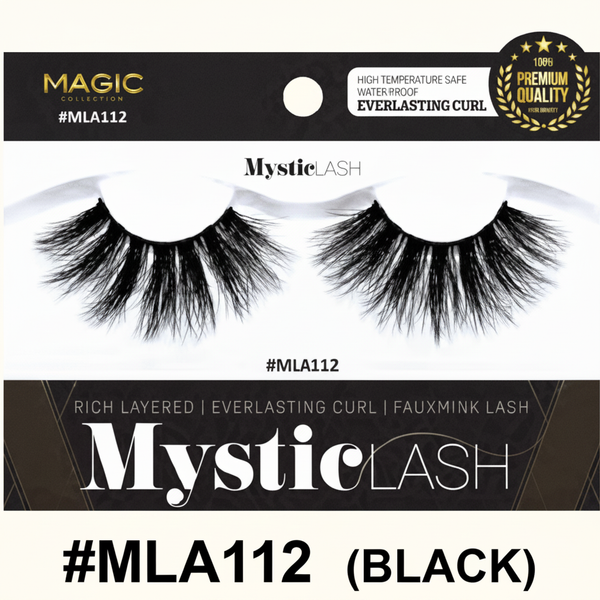 Magic Collection MysticLash #MLA112 3D Faux Mink Eyelash – Black