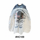 Barbershop Skull Graphic Striped Barber Cape with Snap Closure #HC109