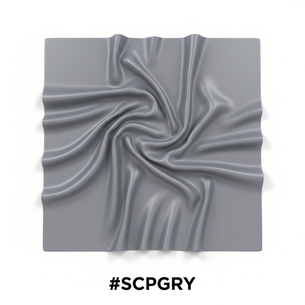 Silky Plain Scarf 90x90cm Grey #SCPGRY
