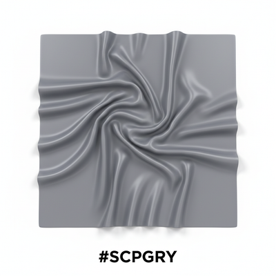 Silky Plain Scarf 90x90cm Grey #SCPGRY