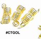Gold Wire Spiral Coil Dread Tubes — 24pk Card #CTGOL