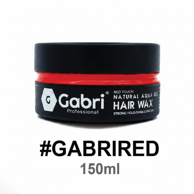 Gabri Professional Red Touch Natural Aqua Gel Hair Wax 150ml #GABRIRED