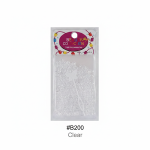 Beauty Magic Collection Hair Beads #B200 Clear