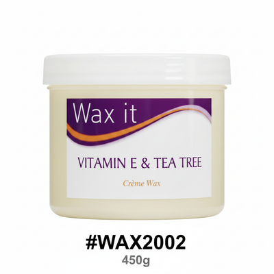 Wax It Vitamin E & Tea Tree Creme Wax 450g #WAX2002