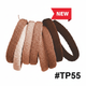 Magic Quality Thick Foam Hair Ties Brown & Nude Tones 7pcs #TP55