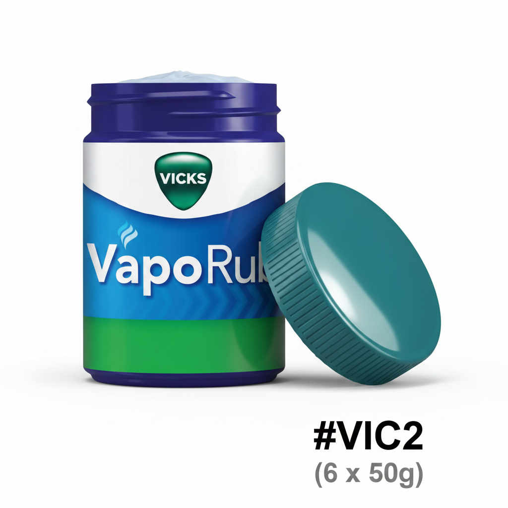 Vicks VapoRub 4-in-1 Cold Symptom Relief 50g jar #VIC2