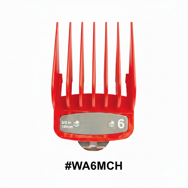 Wahl Metal Attachment Comb Red 6 3/8 inch WA6MCH