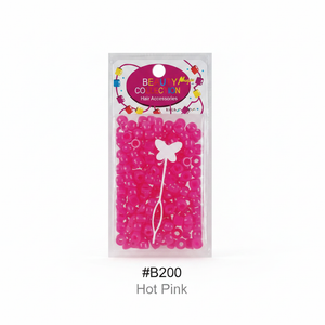 Beauty Magic Collection Hair Beads #B200 Hot Pink