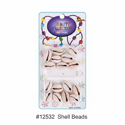 Beauty Collection Natural Cowrie Shell Hair Beads #12532