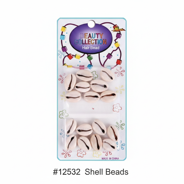 Beauty Collection Natural Cowrie Shell Hair Beads #12532