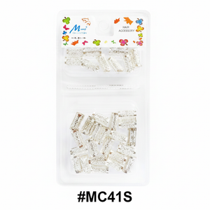 Murry Collection #MC41S Silver Filigree Open Rectangular Dreadlock Cuffs with lattice pattern