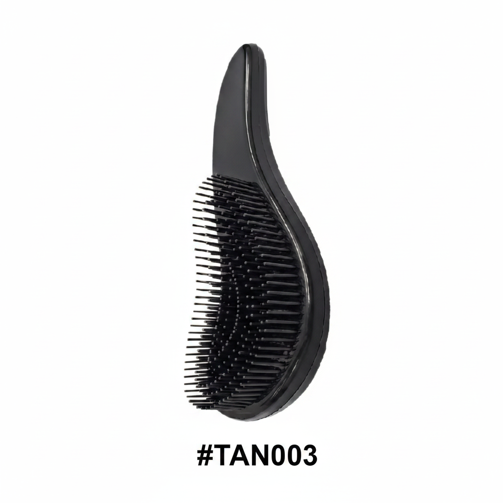 Teardrop Detangle Hair Brush Black #TAN003 3D render