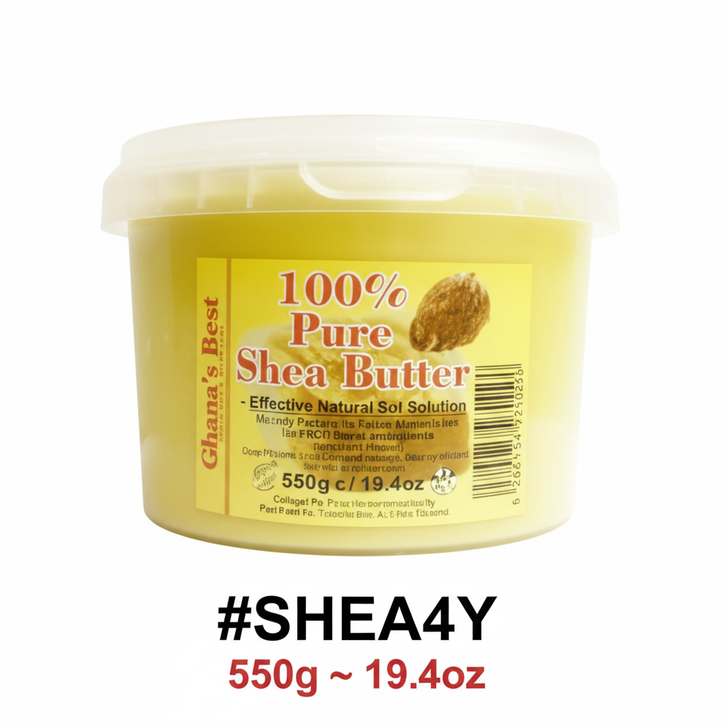Ghana's Best 100% Pure Yellow Shea Butter 550g 19.4oz #SHEA4Y