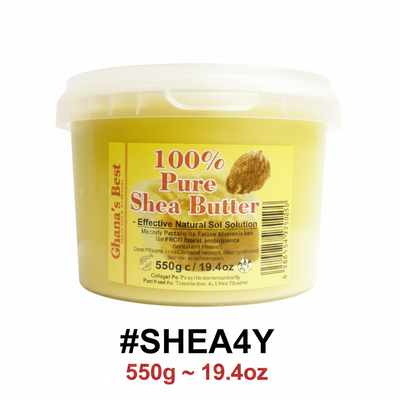 Ghana's Best 100% Pure Yellow Shea Butter 550g 19.4oz #SHEA4Y