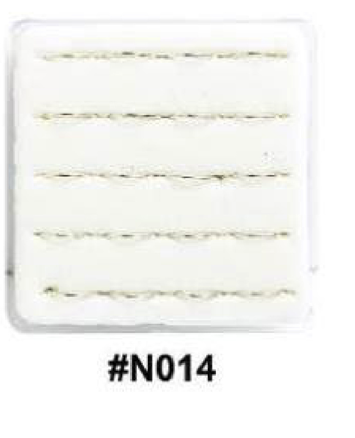 Silver Twist Wave Nose Studs #N014