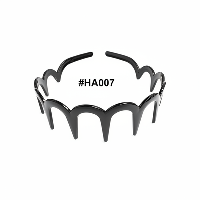 Black Crown Zigzag Hair Band #HA007