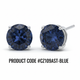 Cubic Zirconia Round Stud Earrings Mix Colour 4mm-14mm #CZ109AST