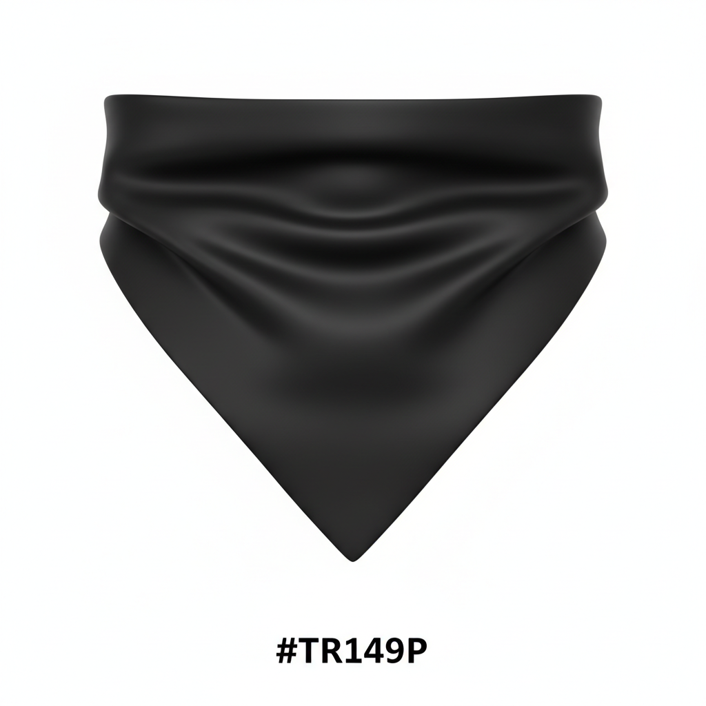 Triangle Hair Scarf Black #TR149P