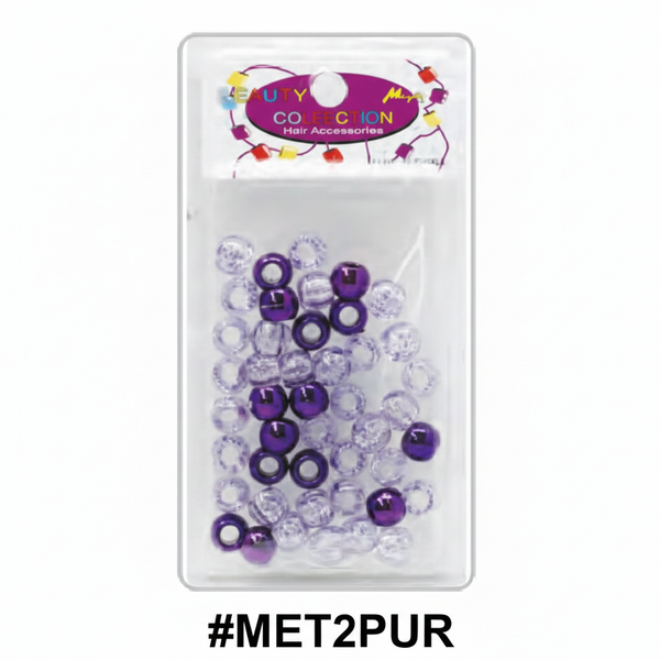 Beauty Magic Collection Metallic Purple Hair Beads #MET2PUR