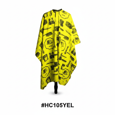 Barber Tools Print Barber Cape Yellow #HC105YEL