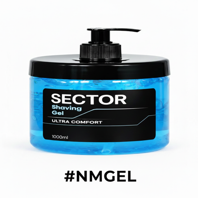 Sector Shaving Gel Ultra Comfort 1000ml Pump Jar #NMGEL
