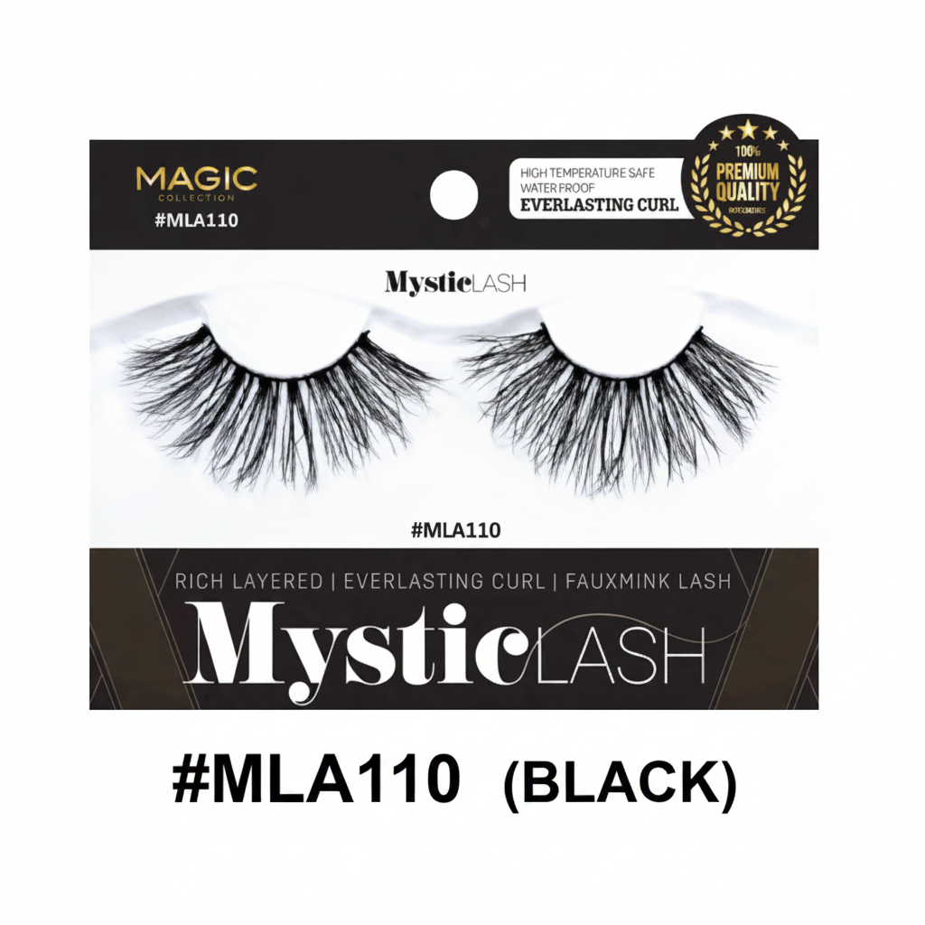 Magic Collection MysticLash #MLA110 3D Faux Mink Eyelash – Black