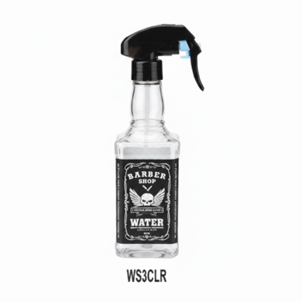 Barber Shop Water Spray Bottle 300ml Clear WS3CLR