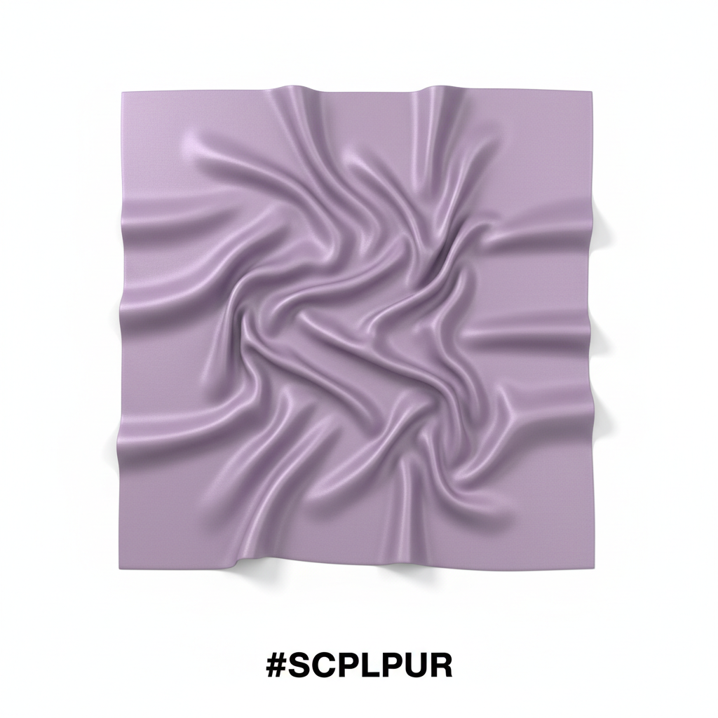 Silky Plain Scarf 90x90cm Lilac #SCPLPUR