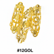 Gold Filigree Dread Cuffs — 24pk Card #12GOL
