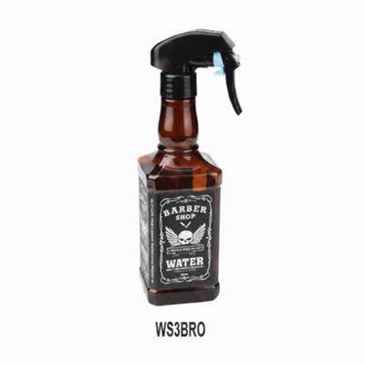 Barber Shop Water Spray Bottle 300ml Brown WS3BRO