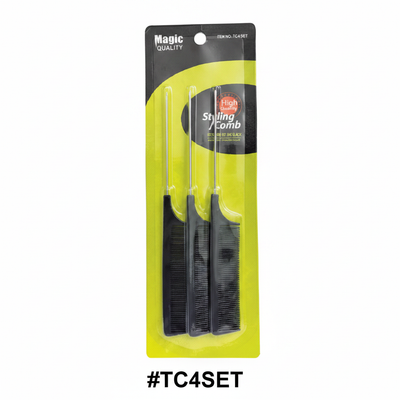 Magic Quality Styling Comb Set Black #TC4SET