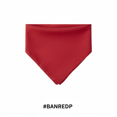 Plain Red Bandana #BANREDP