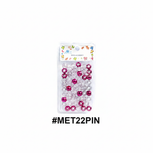 Mayys Metallic Pink Hair Beads #MET22PIN