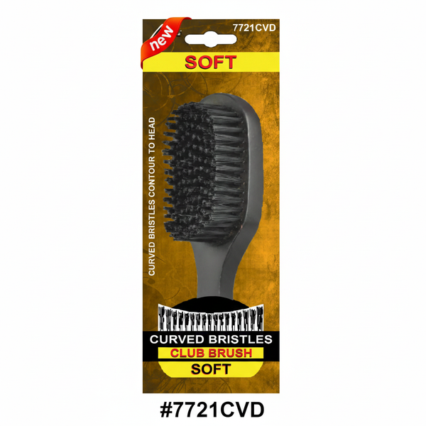 Magic Quality Curved Bristles Club Brush Soft NEW #7721CVD