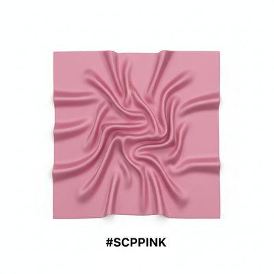 Silky Plain Scarf 90x90cm Pink #SCPPINK