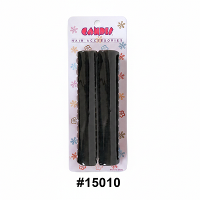 Candie Large Black Hair Clips 2pc #15010