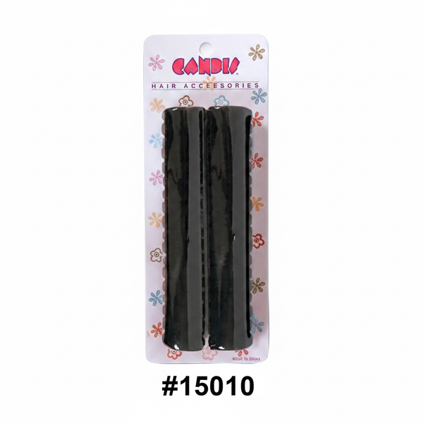 Candie Large Black Hair Clips 2pc #15010