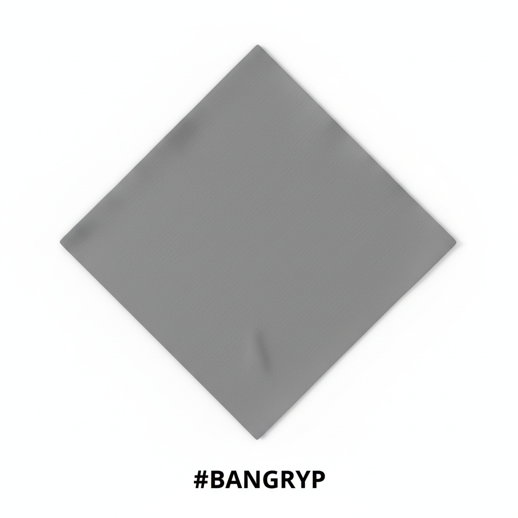 Plain Grey Cotton Bandana #BANGRYP