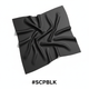 Silky Plain Scarf 90x90cm – Black #SCPBLK