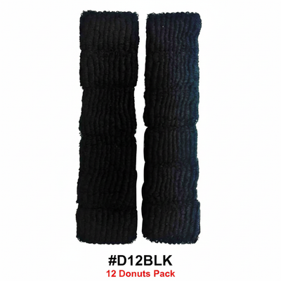 Black Large Hair Bobbles 12pc #D12BLK