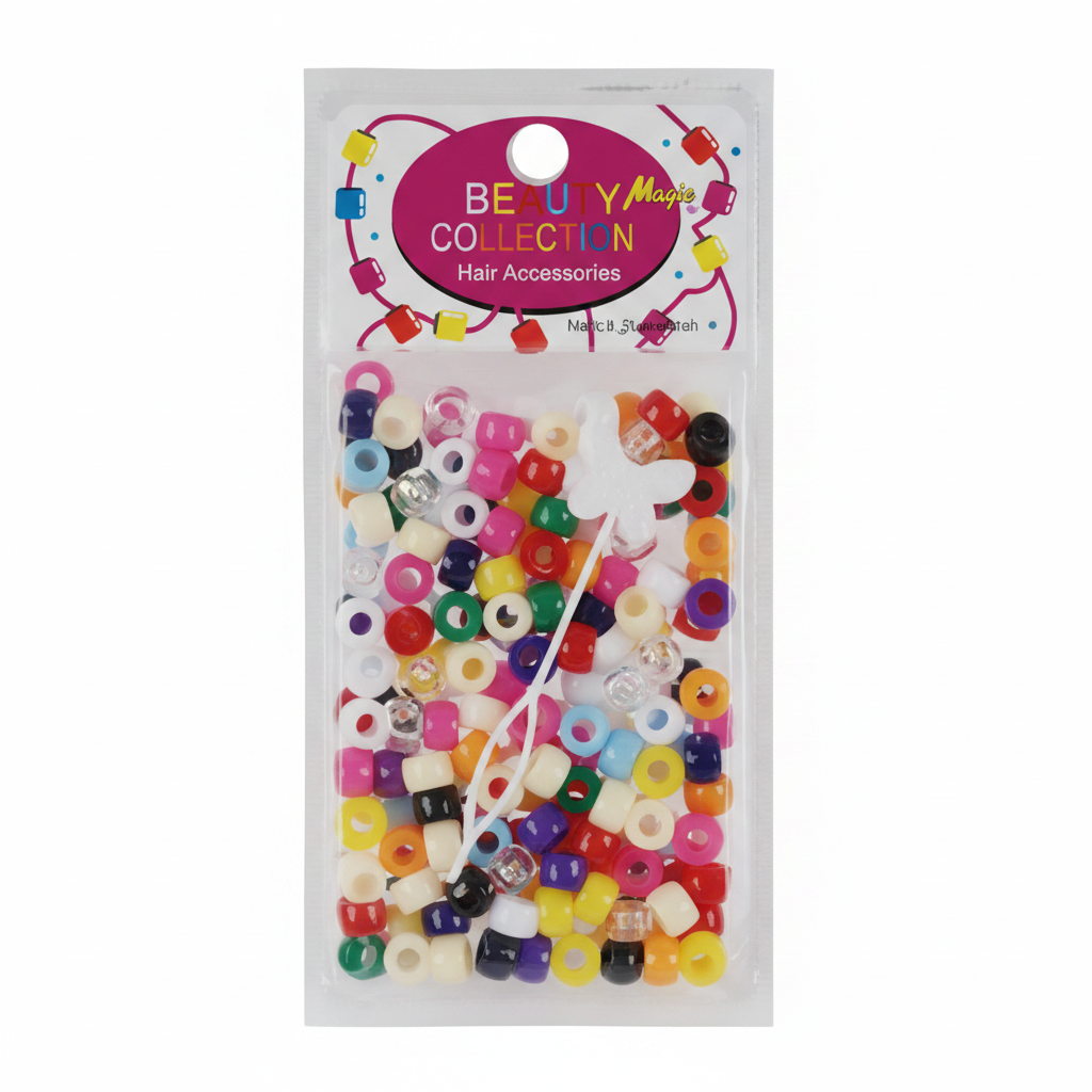 Beauty Magic Collection Hair Beads #B200 Assorted